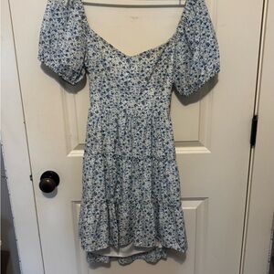 Floral Blue Dress